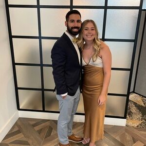 Light brown Satin Slip Dress